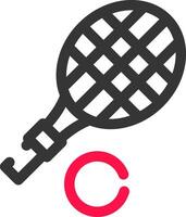 tennis racket creatief icoon ontwerp vector