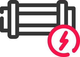 elektrisch hek creatief icoon ontwerp vector