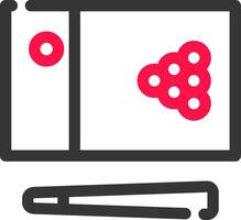 snooker creatief icoon ontwerp vector