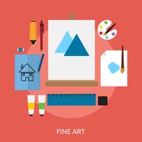 Fine Art conceptontwerp vector