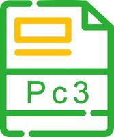 pc3 creatief icoon ontwerp vector