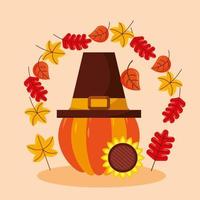 gelukkig thanksgiving day vector ontwerp