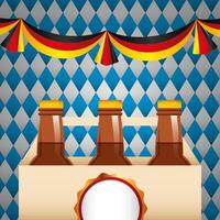 oktoberfest viering illustratie, bierfestival ontwerp vector