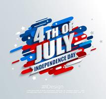 Banner voor de dag van de onafhankelijkheid van de VS vector
