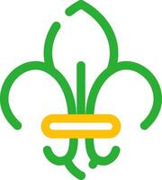 fleur de lis creatief icoon ontwerp vector