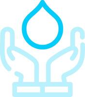 water behoud creatief icoon ontwerp vector