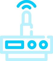 Wifi router creatief icoon ontwerp vector