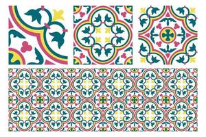 geometrisch bloemen naadloos patroon vector