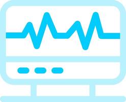 elektrocardiogram creatief icoon ontwerp vector