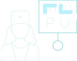 oogheelkundig verpleegster vrouw creatief icoon ontwerp vector