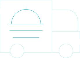voedsel vrachtauto creatief icoon ontwerp vector