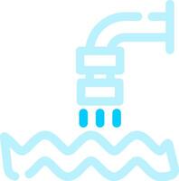 verspilling water creatief icoon ontwerp vector