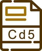 cd5 creatief icoon ontwerp vector