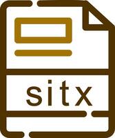 sitx creatief icoon ontwerp vector