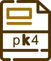 pk4 creatief icoon ontwerp vector