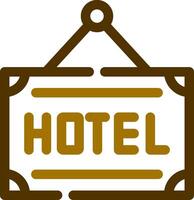 hotel creatief icoon ontwerp vector