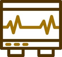elektrocardiogram creatief icoon ontwerp vector