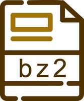 bz2 creatief icoon ontwerp vector