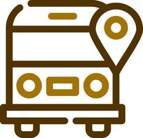 school- bus creatief icoon ontwerp vector