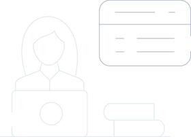 web ontwerper vrouw creatief icoon ontwerp vector