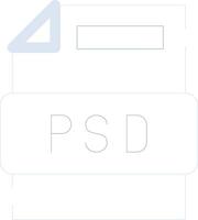 psd het dossier creatief icoon ontwerp vector