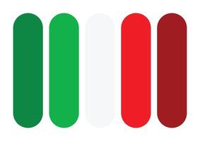 harmonisch mengsel rood en groen kleur palet vector