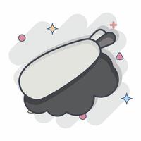 icoon nigiri. verwant naar Japan symbool. grappig stijl. gemakkelijk ontwerp illustratie. vector