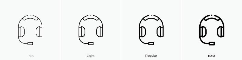 operator icoon. dun, licht, regelmatig en stoutmoedig stijl ontwerp geïsoleerd Aan wit achtergrond vector