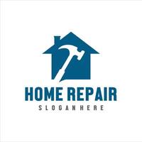 huis reparatie logo ontwerp vector