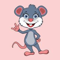 asl kunst van Rat vector