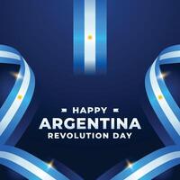 Argentinië revolutie dag ontwerp illustratie verzameling vector
