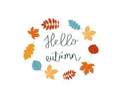 Hallo herfst vector illustratie