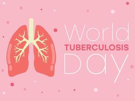 wereld tuberculose dag poster vector