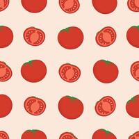 naadloos patroon met schattig rood tomaten hand- getrokken vector illustratie voor versieren uitnodiging groet verjaardag partij viering bruiloft kaart poster banier textiel behang papier inpakken achtergrond
