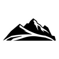 montain schets afbeeldingen. vector illustratie en logo.