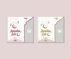 Ramadan sociaal media post ontwerp vector