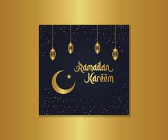 Ramadan sociaal media post ontwerp vector