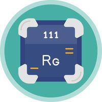 roentgenium vlak multi cirkel icoon vector