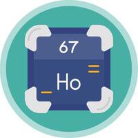 holmium vlak multi cirkel icoon vector