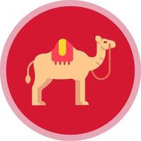 kameel vlak multi cirkel icoon vector