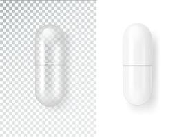 pil medisch capsule tablet icoon vector