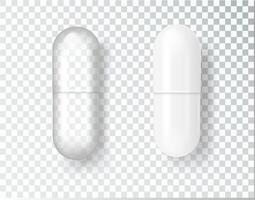 pil medisch capsule tablet icoon vector