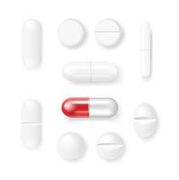 pillen en capsules geneesmiddelen tablets vector