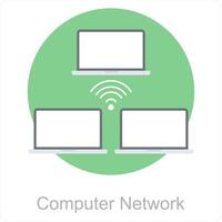 computer netwerk en verbinding icoon concept vector