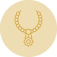 ketting lijn geel cirkel icoon vector