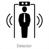 detector en veiligheid icoon concept vector