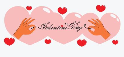 illustratie van Valentijn en liefde vector