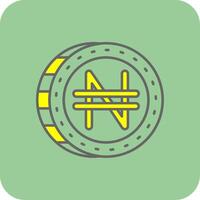 namecoin gevulde geel icoon vector