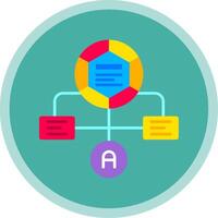 workflow vlak multi cirkel icoon vector