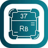 rubidium glyph helling ronde hoek icoon vector